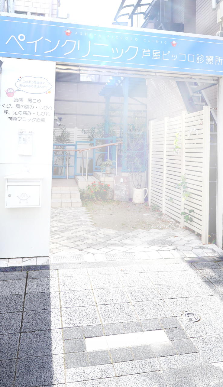 芦屋・神戸の麻酔科医によるペインクリニック「芦屋ピッコロ診療所」のクリニック入口写真
